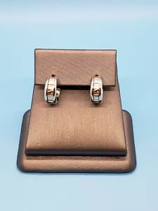 Tiffany & Co Atlas Roman Number Sterling Silver Earrings - Picture 1 of 8