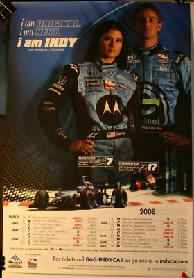 Póster I Am Indy 26 2008 1/2 x 18" Danica Patrick Ryan Hunter Reay Foto 1 de 2