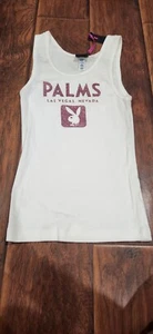 playboy palms las vegas Y2K pink glitter tank top - Picture 1 of 7