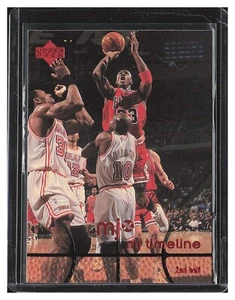1998 Upper Deck MJx #107 Michael Jordan/Timeline 2nd Half - Picture 1 of 2