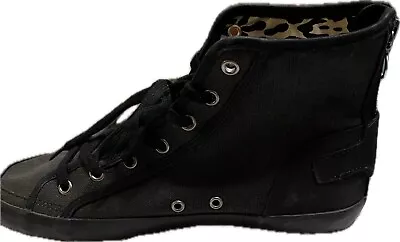 Ralph Lauren Denim & Supply Shoes Sneakers Men's Size 9 Black Lace Up Zip Back - Image 1 of 4