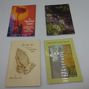4 Vintage Card Booklets Poem Poetry Hallmark Helen Steiner Rice Peter Marshall - Imagen 1 de 14