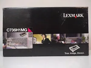 Lexmark C736H1MG High-Yield Toner 10000 Page-Yield Magenta Return Program Cartri - Picture 1 of 10