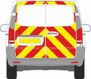 MERCEDES VITO 2014+ 3/4 PRISMATIC CHEVRON KIT CHAPTER 8 REFLECTIVE - Picture 1 of 2