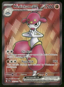 Pokemon Tcg Medicham ex #161 Pokemon Stellar Crown NM - Picture 1 of 2