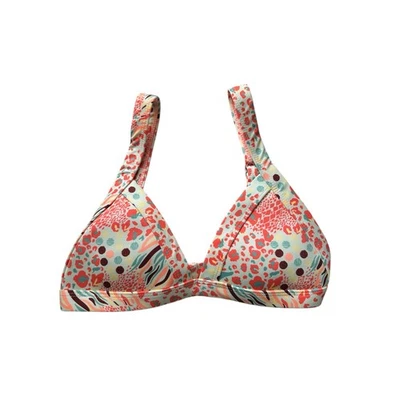 NUEVO Top de Bikini OneOne Kameron Animal Vibrante Estampado Floral Geométrico Talla Mediana Foto 1 de 4
