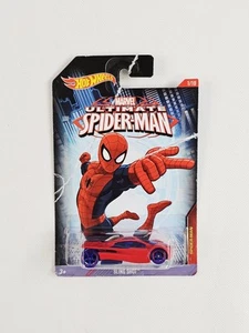 Hot Wheels Marvel Ultimate Spiderman Sling Shot Diecast Car 1:64 Scale New - Picture 1 of 7