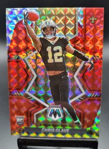 2022 Mosaic Fusion Red Yellow Choice Prizm Chris Olave Rookie #313 - Bild 1 von 2