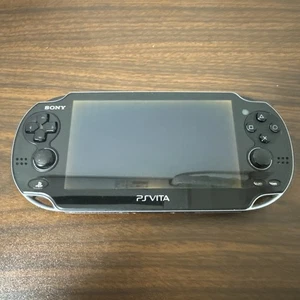  5003 PlayStation Vita 1100 Crystal Black Good TESTED - Picture 1 of 11