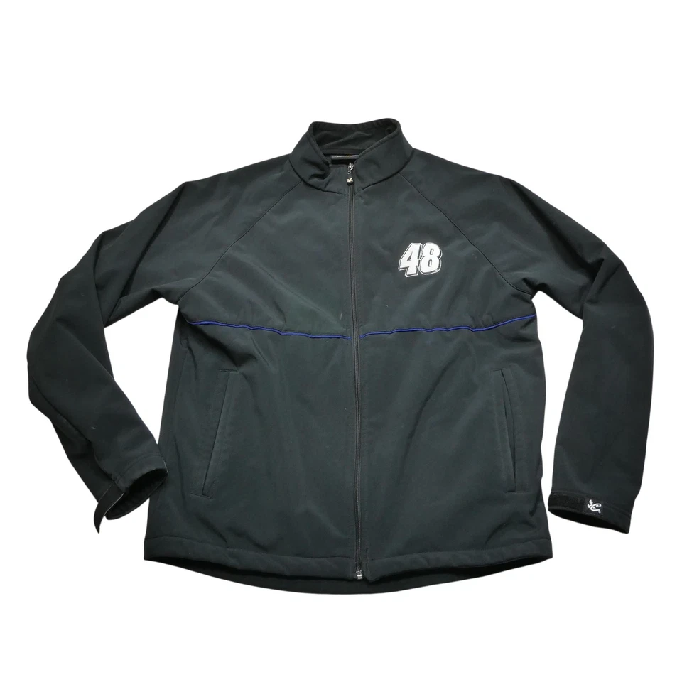 Jimmie Johnson 48 NASCAR Jacket Mens Medium Black Lowe's Racing Chase Authentics - Image 1 of 4