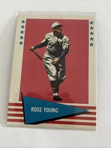 1961 FLEER BASEBALL GREATS BASE ROSS YOUNGS NEW YORK GIANTS #154 - Picture 1 of 4