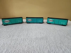 Model Power Metal Train HO New York Central Box Cars (3) - Picture 1 of 9