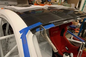 For Ford Mustang 15-24 Matte Dry Carbon Fiber Replacement Roof - Picture 1 of 10