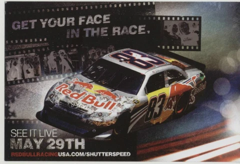 BRIAN VICKERS 2011 REDBULL SHUTTER SPEED #83 POSTCARD Cover