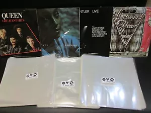 100 KUNSTSTOFFTASCHEN SCHALLPLATTEN 33 DREHUNGEN - Bild 1 von 7