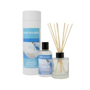 Love the Lakes FRESH LINEN Reed Diffuser refill set large 200ml - Picture 1 of 1