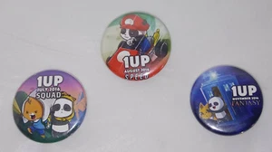 1 UP PIN LOT of 3 July 2016 Squad August 2016 Speed November 2016 Fantasy button - Picture 1 of 5
