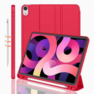 For iPad 10.2 Case 8th 7th Air 4 10.9 Pro 11 Smart Case Cover W/ Pencil Holder - Image 1 of 4