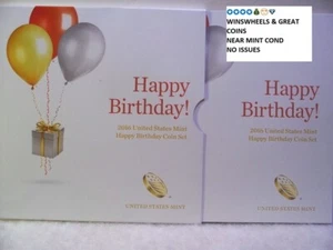 2016 S HAPPY BIRTHDAY 5 COIN SET 💰😍💎US MINT - Picture 1 of 4