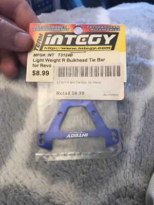  INTEGY T3124B Alloy Light RR Tie Bar (Blue) REVO -NEW! - Image 1 of 2