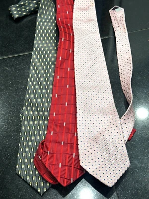 Мужской галстук лот x 3 - Genesis ручной работы / Kissa - Изображение 1 из 4