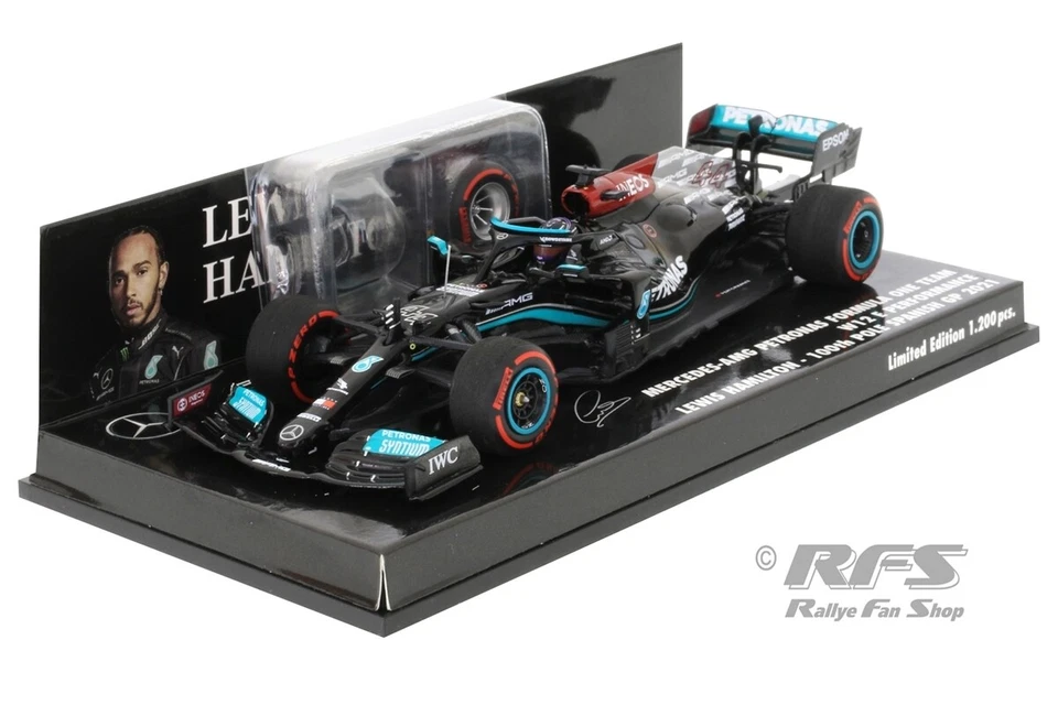 MINICHAMPS Mercedes-AMG F1 W12 E Performance 100th Pole Position & Winner Spanish GP / formula 1 2021 Lewis Hamilton, Skala 1/43 (410210444)