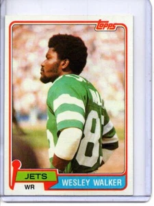 1981 TOPPS #118 WESLEY WALKER NEW YORK JETS - Picture 1 of 2