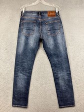 JEAN SHOP Mick Dark Wash Slim Leg 100% Cotton Blue Jeans Size 30