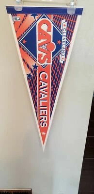 CLEVELAND CAVALIERS  NBA RETRO FELT PENNANT BASKETBALL 12X30 - Image 1 of 2
