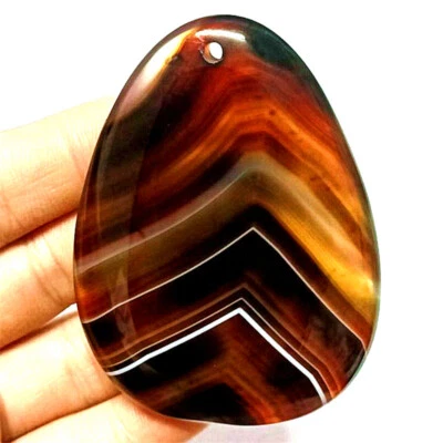 Línea de café natural ágata forma libre colgantes collar de cuentas fabricación de joyas Foto 1 de 2