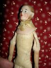 Early antique German bisque undressed male dollhouse doll with side burns, XLNT.