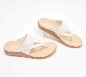Defy VersoShock orthopädische Leder-Riemensandalen weiß, Größe 7 - neu mit Etikett neu im Karton Gimor - Bild 1 von 8