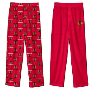 Outerstuff NHL Youth Chicago Blackhawks 2-Pack Lounge And Sleep Pants - Picture 1 of 7