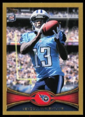 2012 Topps Gold Kendall Wright Rookie /2012 Tennessee Titans #378 - Image 1 of 2