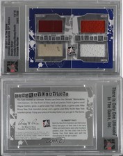 2010 ITG Ultimate Memorabilia 10th Edition Silver /19 Wayne Gretzky Mike Bossy