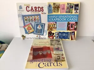 Scrapbooking Greeting Cards Making Craft Book Bundle 3 x Paperback Books - Picture 1 of 24