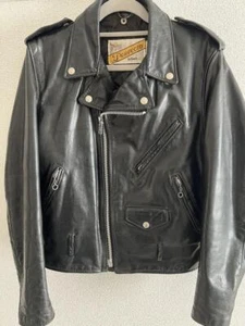 Chaqueta de moto Schott 618 perfecto 36 cuero de dirección doble buen estado - Imagen 1 de 4