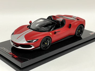 1/18 MR Collection Ferrari 296 GTS IN Opaco F1 Rosso Assetto Fiorano Carbonio - Immagine 1 di 4