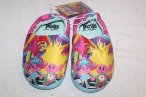 Zapatillas Niñas Trolls Banda Acogedora Casa Zapatos NUEVO - Imagen 1 de 6