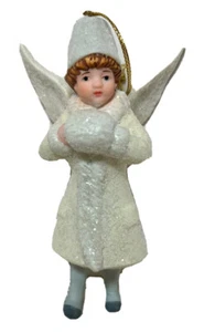 Engel Ornament funkelt Keramik Weihnachten keine Chips oder Risse Neu im Karton - Bild 1 von 8
