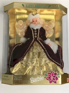 Happy Holidays Barbie Special Edition Velvet Dress 15646 New In Box Vintage - Picture 1 of 7