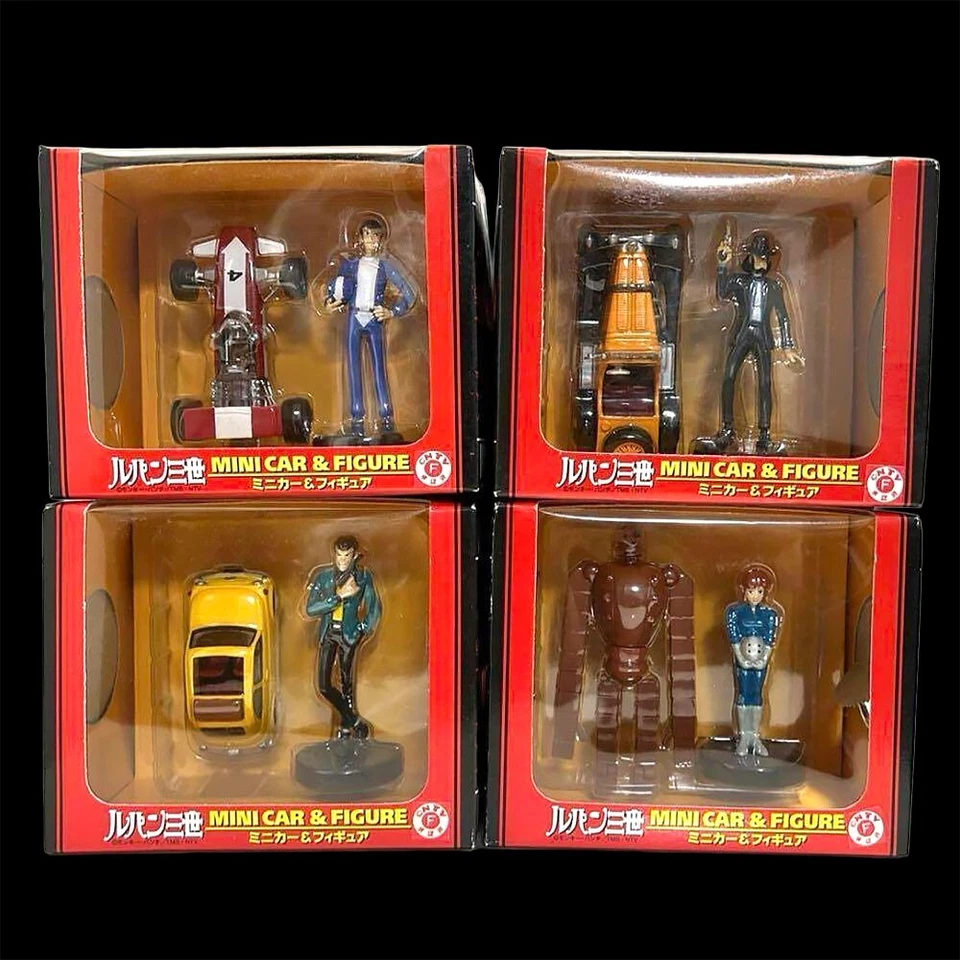 Lupin the 3rd Mini Car Figura Colección Juego Completo de 4 BANPRESTO 2001 Foto 1 de 4