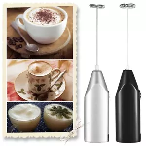 Electric Milk Frother Drink Foamer Whisk Mixer Stirrer Coffee Eggbeater Kitchen - Picture 1 of 12