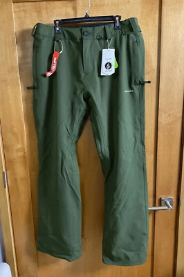 Pantalones chinos VOLCOM Snow Freakin Snow para hombre grandes verde saturado Foto 1 de 4