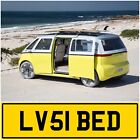 ?Loves Bed Love Sleep Camper Vw T4 T5 T6 Buzz Private Reg Number Plate Lv51 Bed