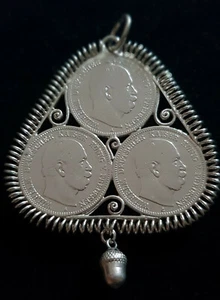 MDS MÜNZANHÄNGER ANHÄNGER DEUTSCHES REICH KAISERREICH 3 x 2 MARK, SILBER #99 - Picture 1 of 2