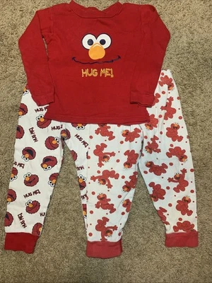 Elmo Pajamas 3 pcs Set Toddler Kid's Boys Girls Sleepwear Sesame Street Size 4T - Image 1 of 4
