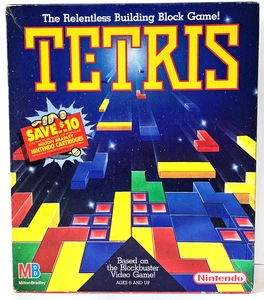 Tetris - MB Board Game - Based on the Nintendo Video Game - Vintage 1990 - Picture 1 of 6