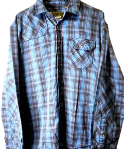 Howler Brothers Harkers Flannel Shirt Mens L Plaid Aztec LS Button Up Cowboy NEW - Picture 1 of 14