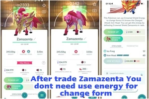 Pokémon Go | Shiny Zamazenta/Crowned Shield Zamazenta | Mini P T C - Picture 1 of 1